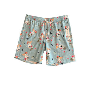 Buckle Depart West Swim Trunks Board Shorts Mens Large Blue Duck Print NWT